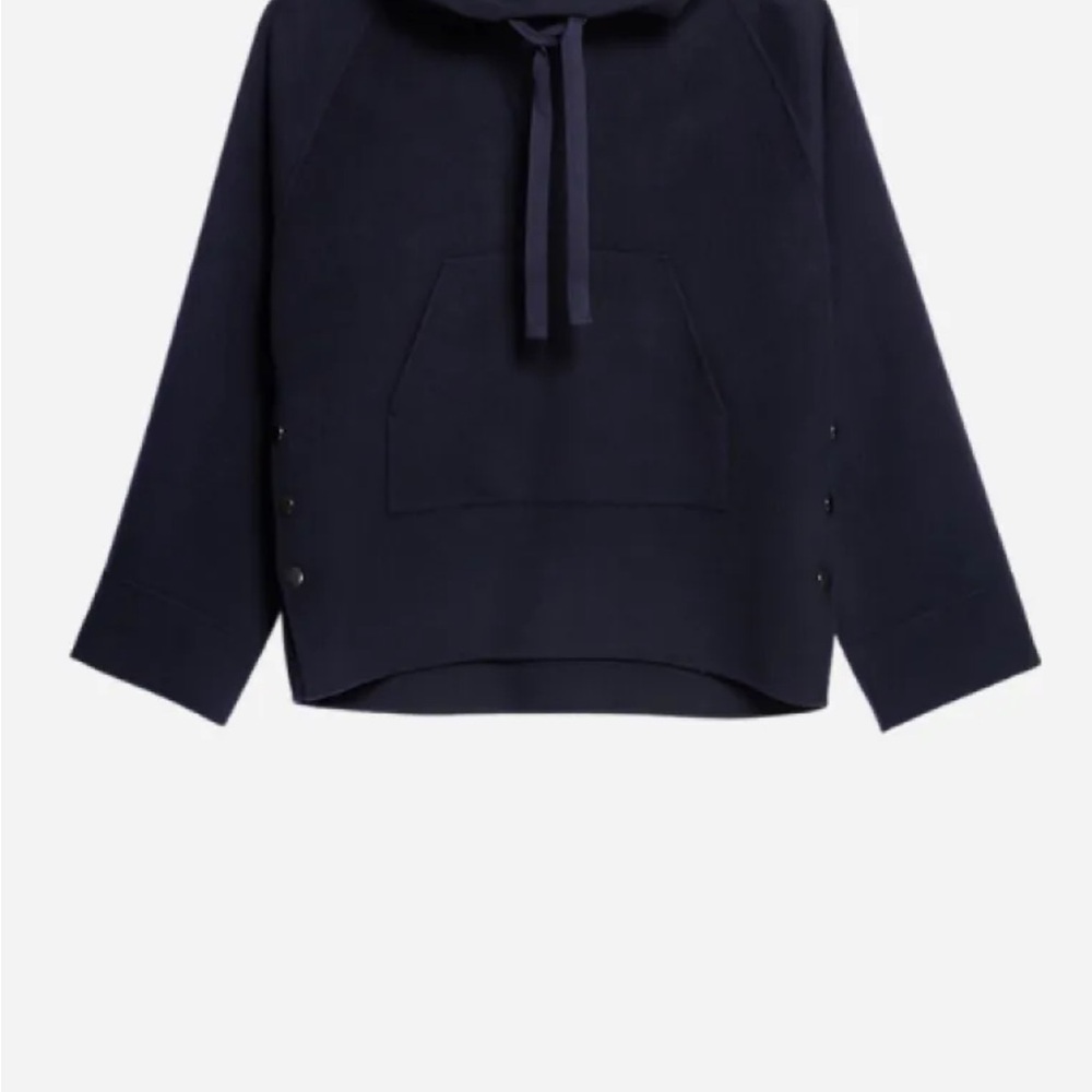 Barely worn Vanessa Bruno Navy Wool Hooded Jacket - Picture 9 of 9